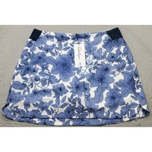 Walter Hagen Golf Tennis Skort Women L Multi Floral Lined Performance 11 Pull On